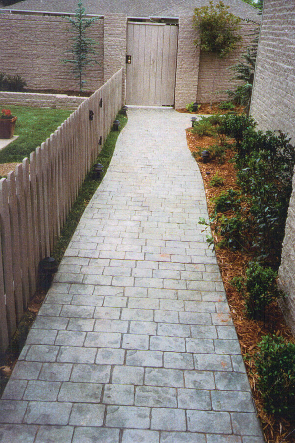 Patterned Concrete Sidewalk OKC Patterned Concrete Sidewalk OKC
