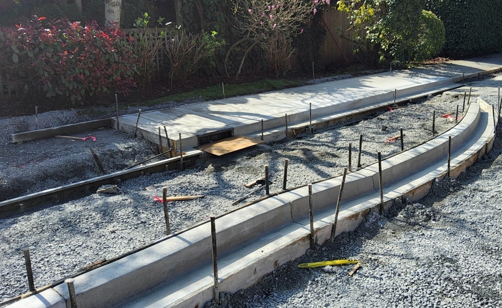 Concrete Curbing to Cure