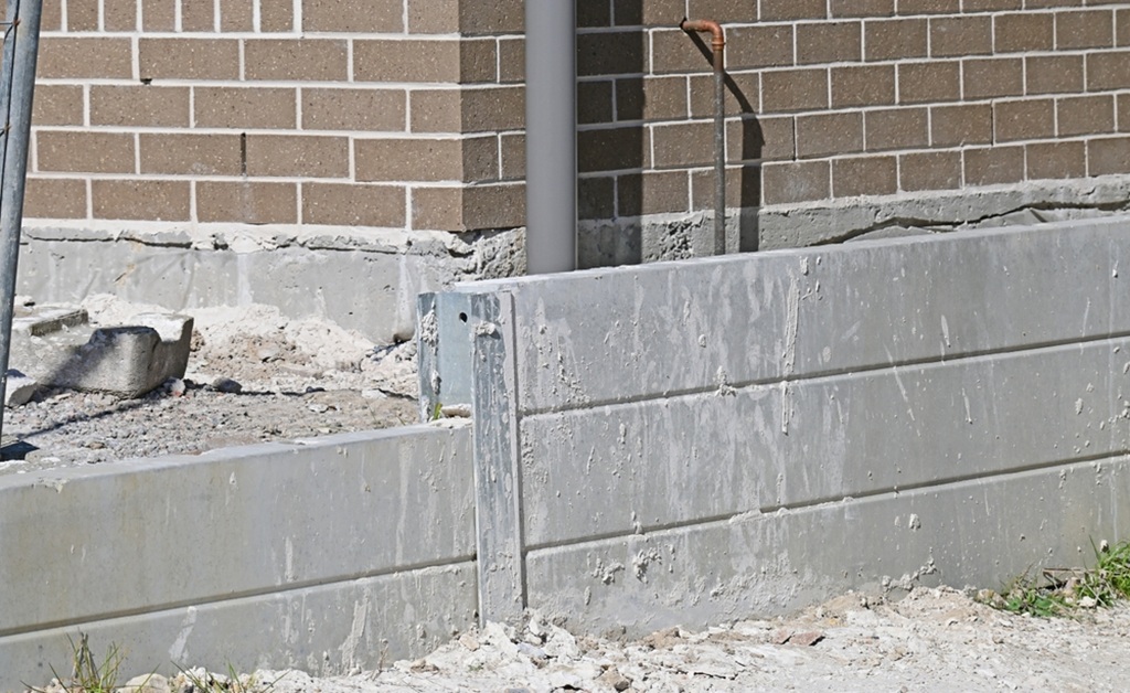 Concrete Footing for Retaining Wall