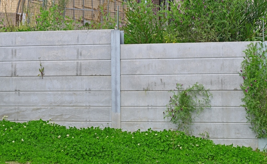 concrete bag retaining walls