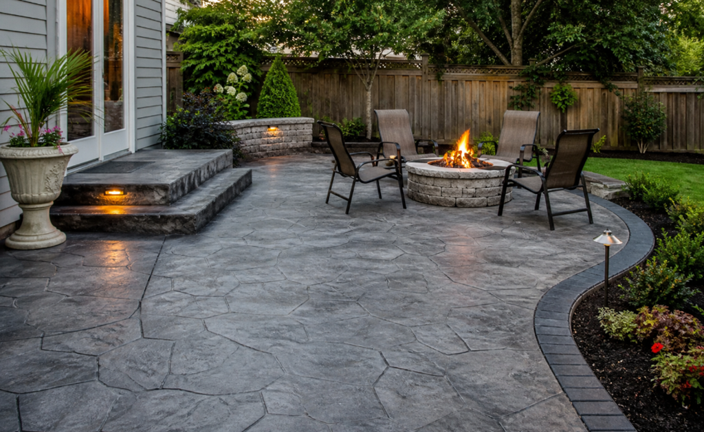 Design Ideas for Patios with Stamped Concrete
